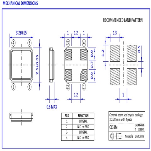 S3M16.0000F16M25-EXT/6G移動(dòng)通信晶振/NKG汽車級晶振