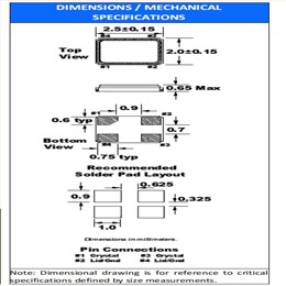 FC2BAEBDI40.0-T1,2520mm,40MHz,Fox車載控制器晶振