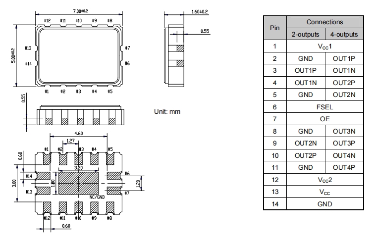 EPSON差分振蕩器,X1G0042810005,MG7050VAN有源晶振,6G路由器晶振